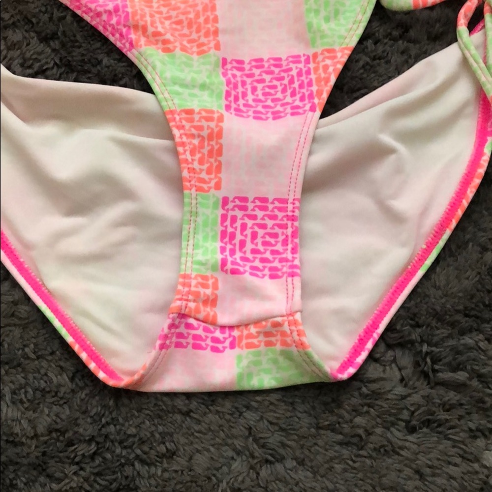 Vineyard Vines Patchwork Whale Bikini Bottom Xs - image 6